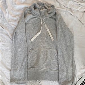 mock neck sweatshirt